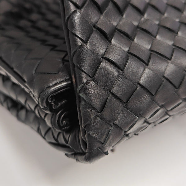 Calfskin Top Handle Bag Black