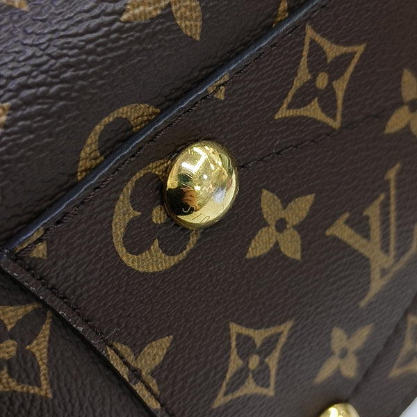 MONTAIGNE Monogram Coated Canvas Brown