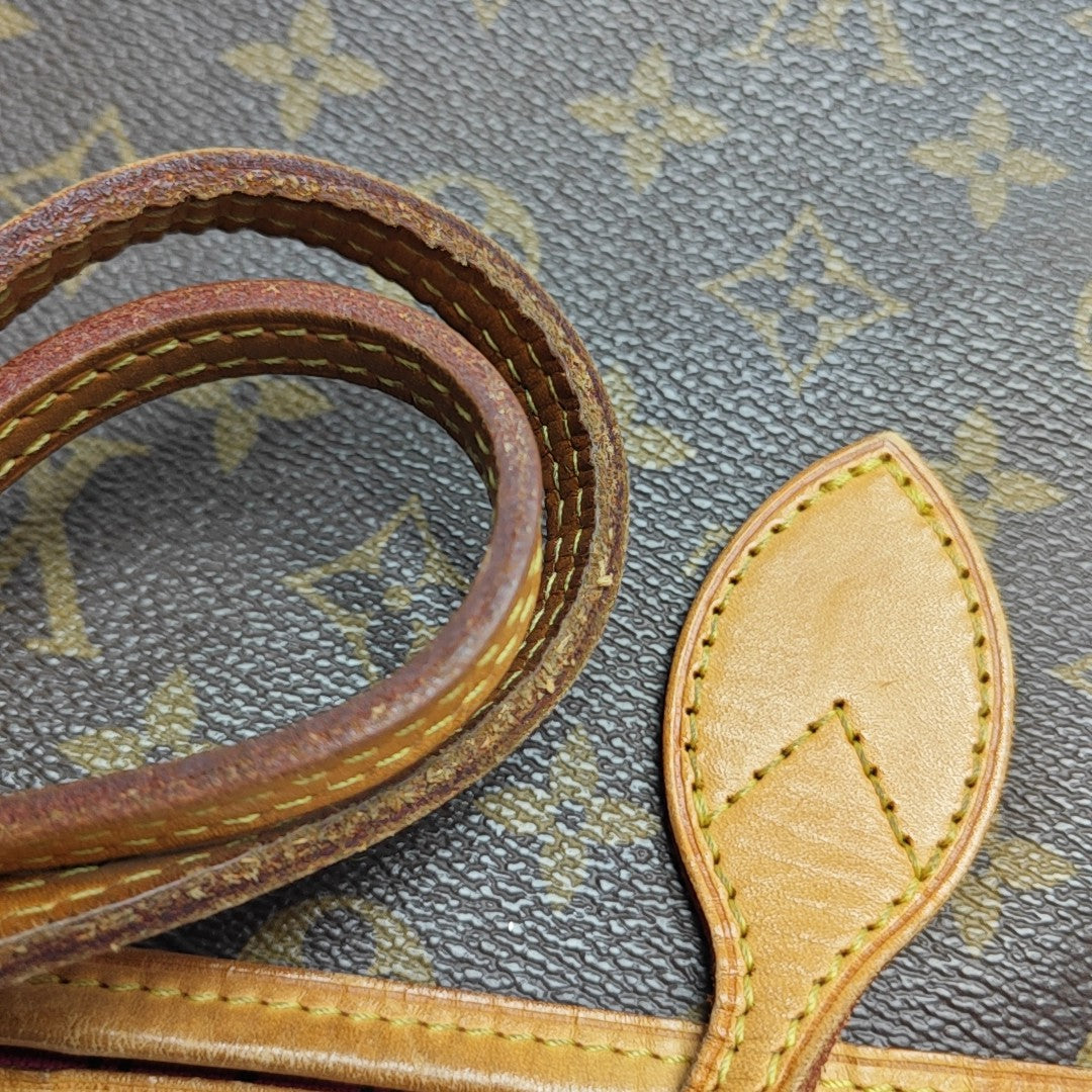 NEVERFULL GM Monogram Coated Canvas Brown