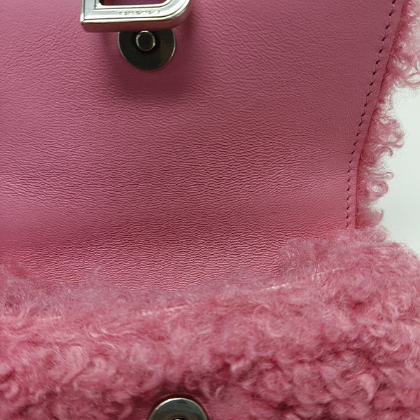 Hourglass Mini Sheepskin Pink
