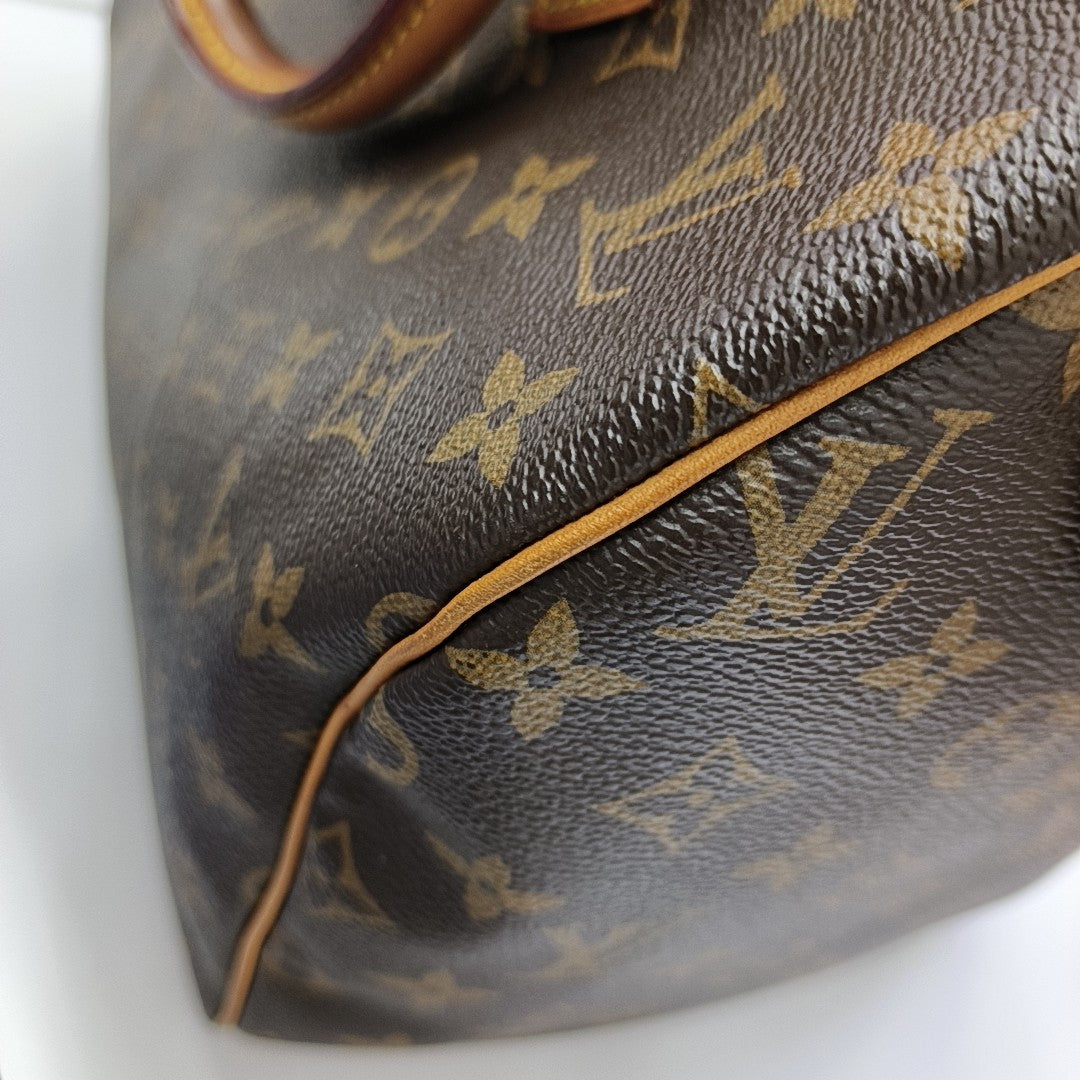 SPEEDY 30 Monogram Coated Canvas Brown