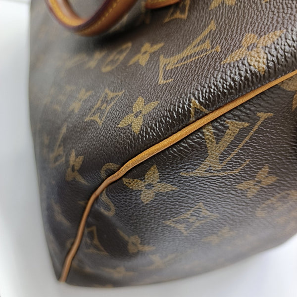 SPEEDY 30 Monogram Coated Canvas Brown