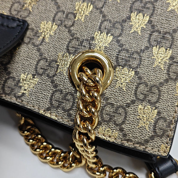 Padlock Small Monogram Coated Canvas Beige