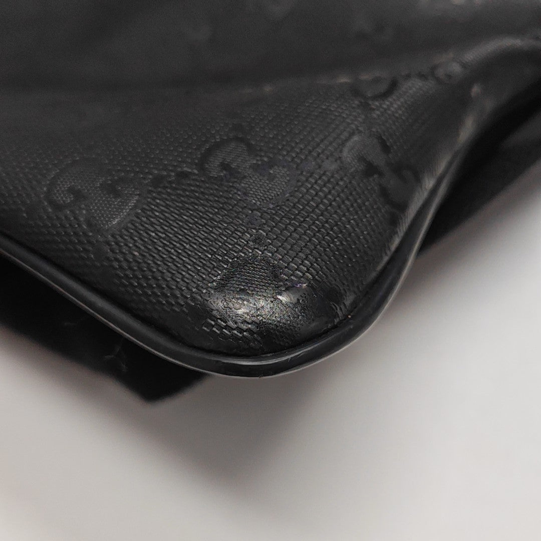 GG Imprime Monogram Coated Canvas Black