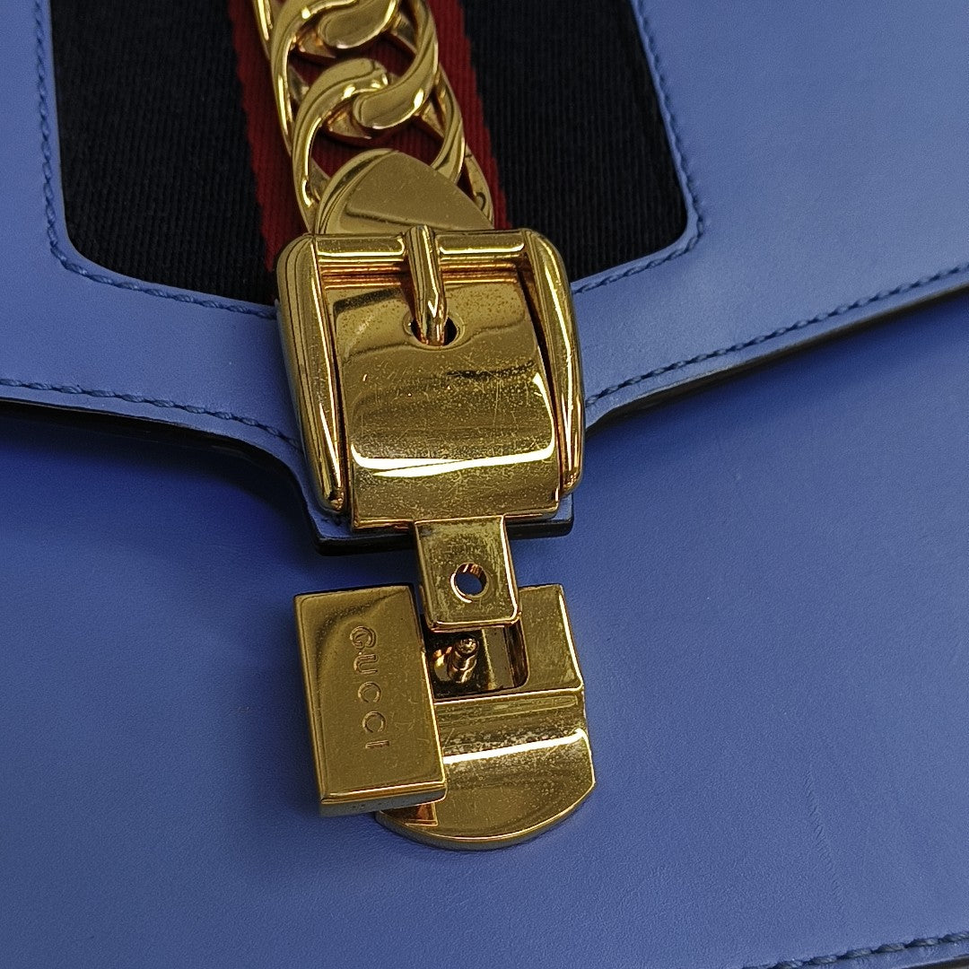 Sylvie Small Calfskin Blue
