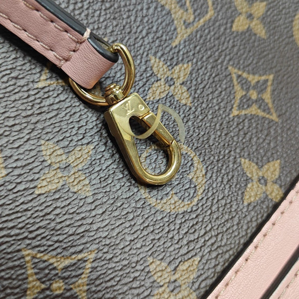 LOCKY BB Monogram Coated Canvas Pink