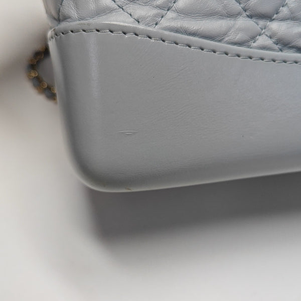 GABRIELLE Small Quilted Calfskin Blue
