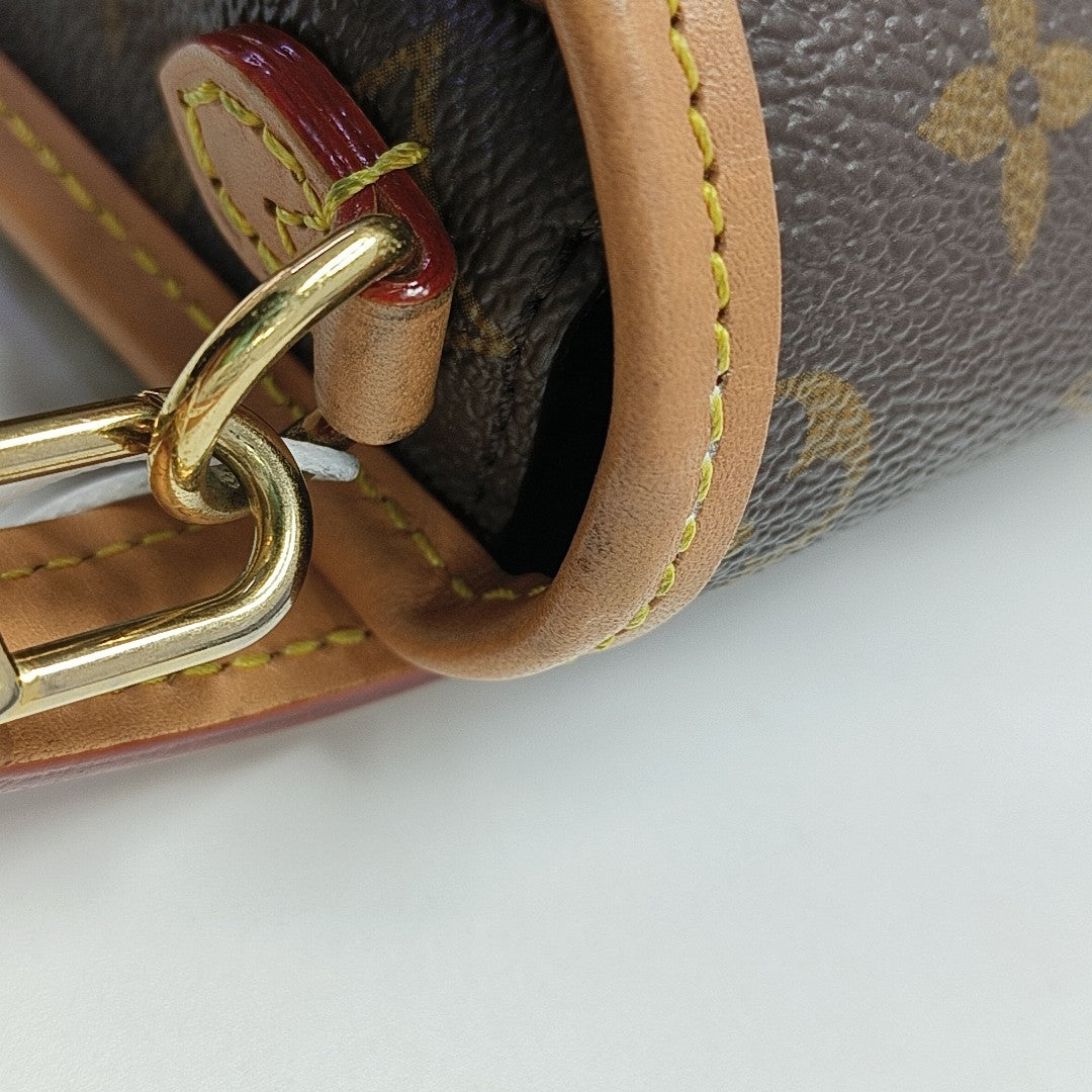 DIANE Nano Monogram Coated Canvas Brown