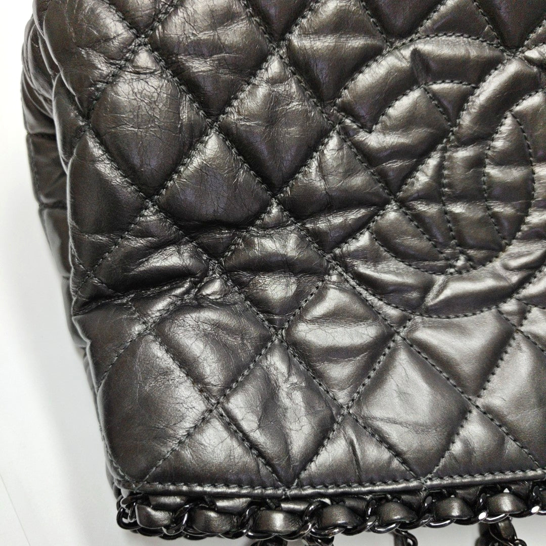 Quilted Calfskin Gray