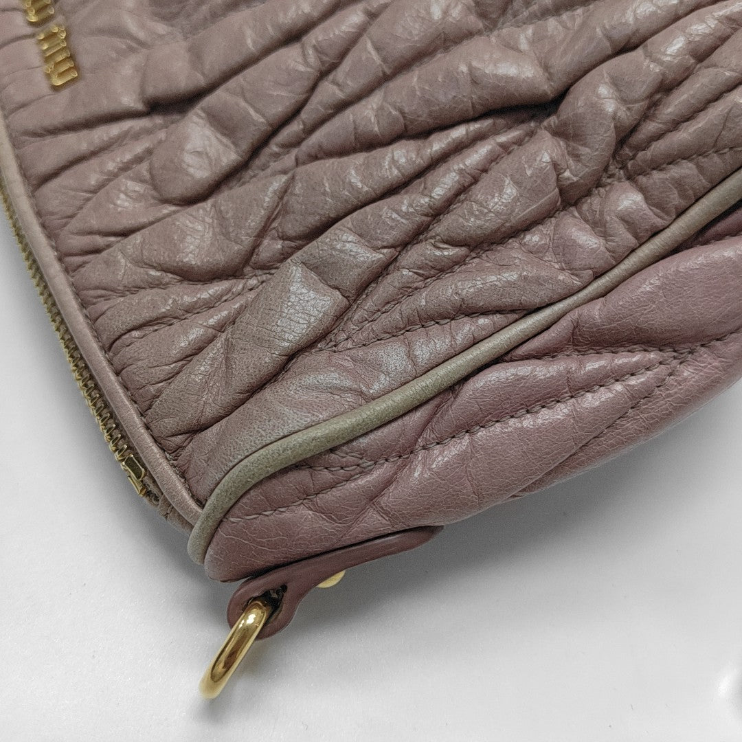 Quilted Lambskin Shoulder Bag Pink