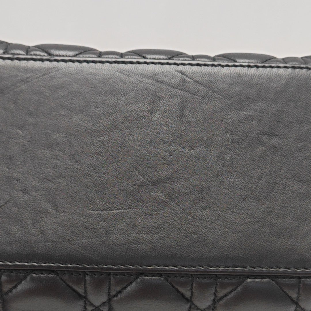 Lady Dior Medium Cannage Lambskin Black