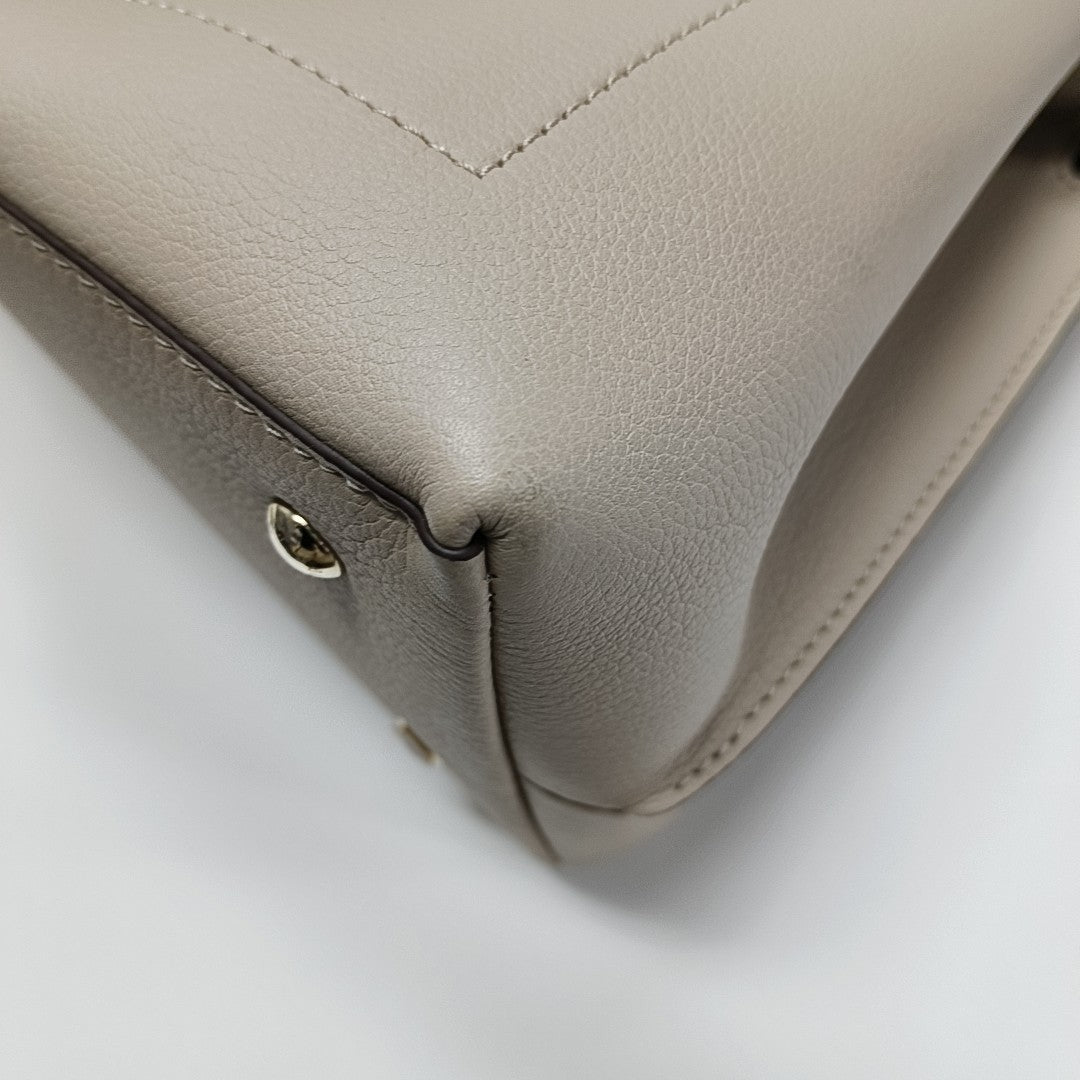 Calfskin Shoulder Bag Beige