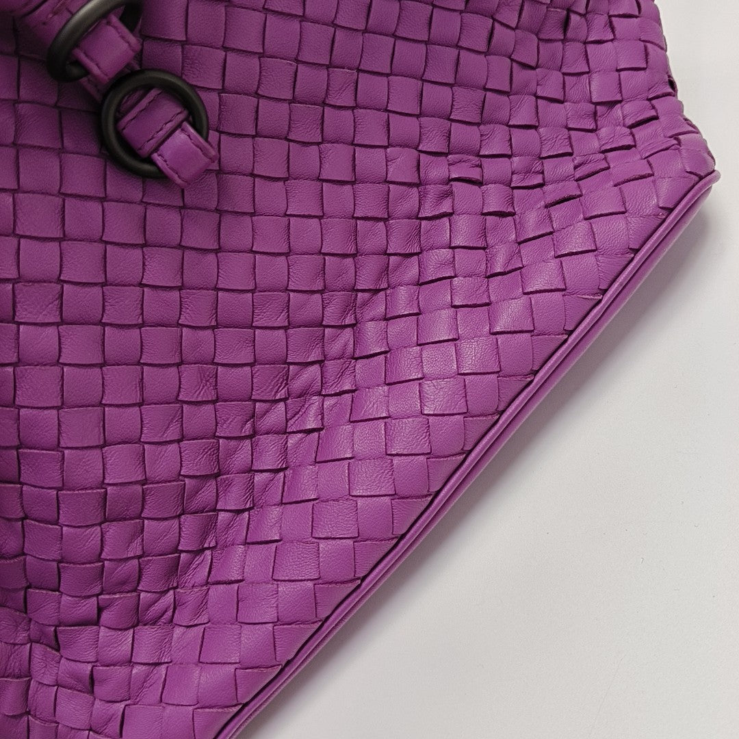 Calfskin Bucket Bag Purple