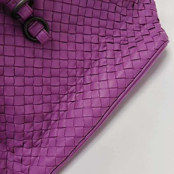 Calfskin Bucket Bag Purple