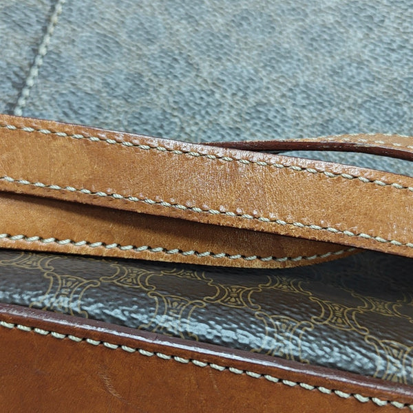 MACADAM TOP HANDLE COSMETIC BAGS Coated Canvas Brown