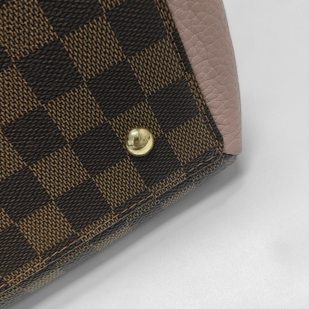 NORMANDY Damier Ebene Coated Canvas Brown