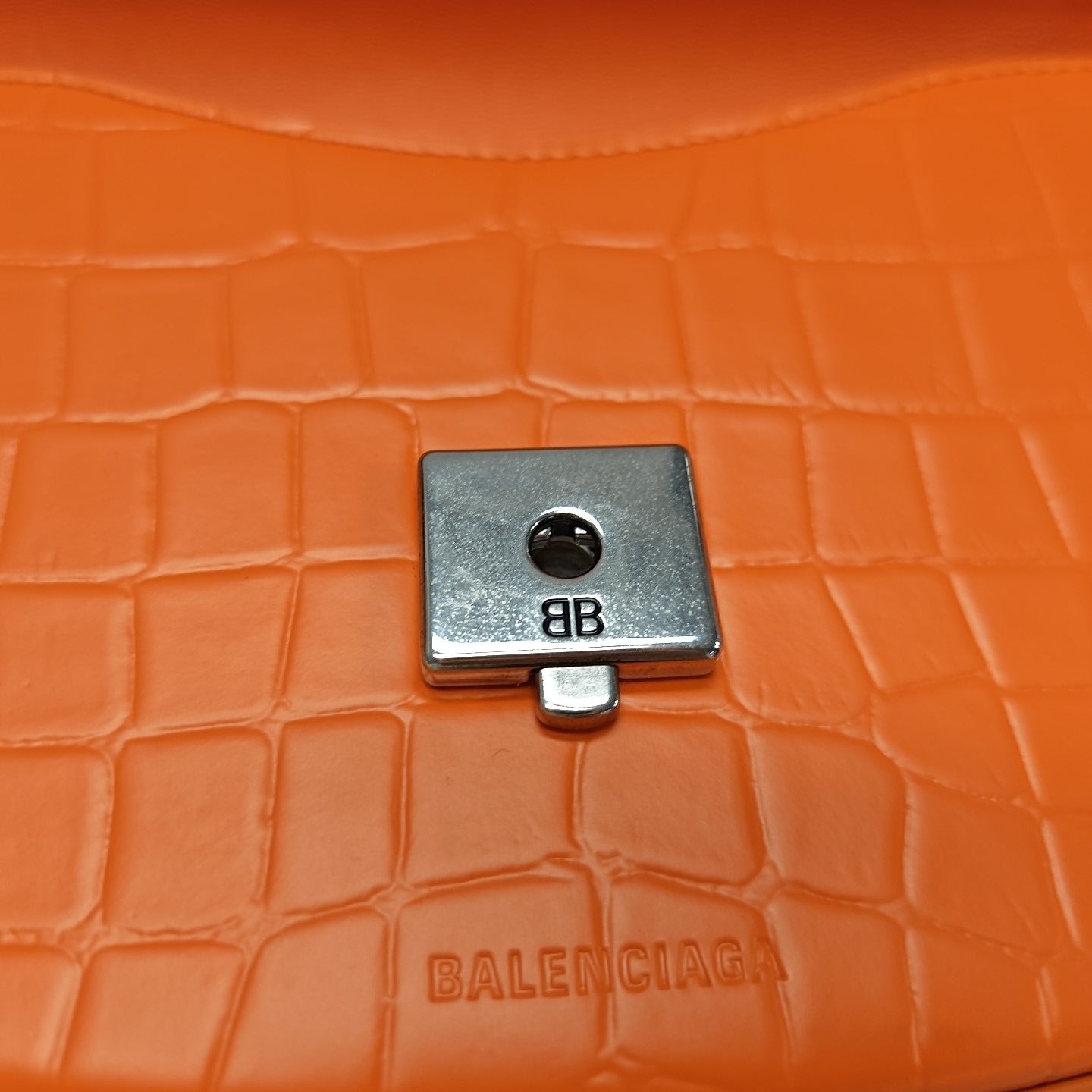 Calfskin Shoulder Bag Orange