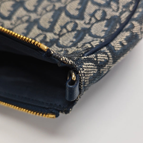 Saddle Mini Oblique Canvas Blue
