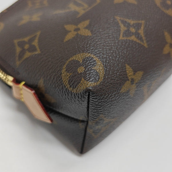 COSMETIC PM Monogram Coated Canvas Brown