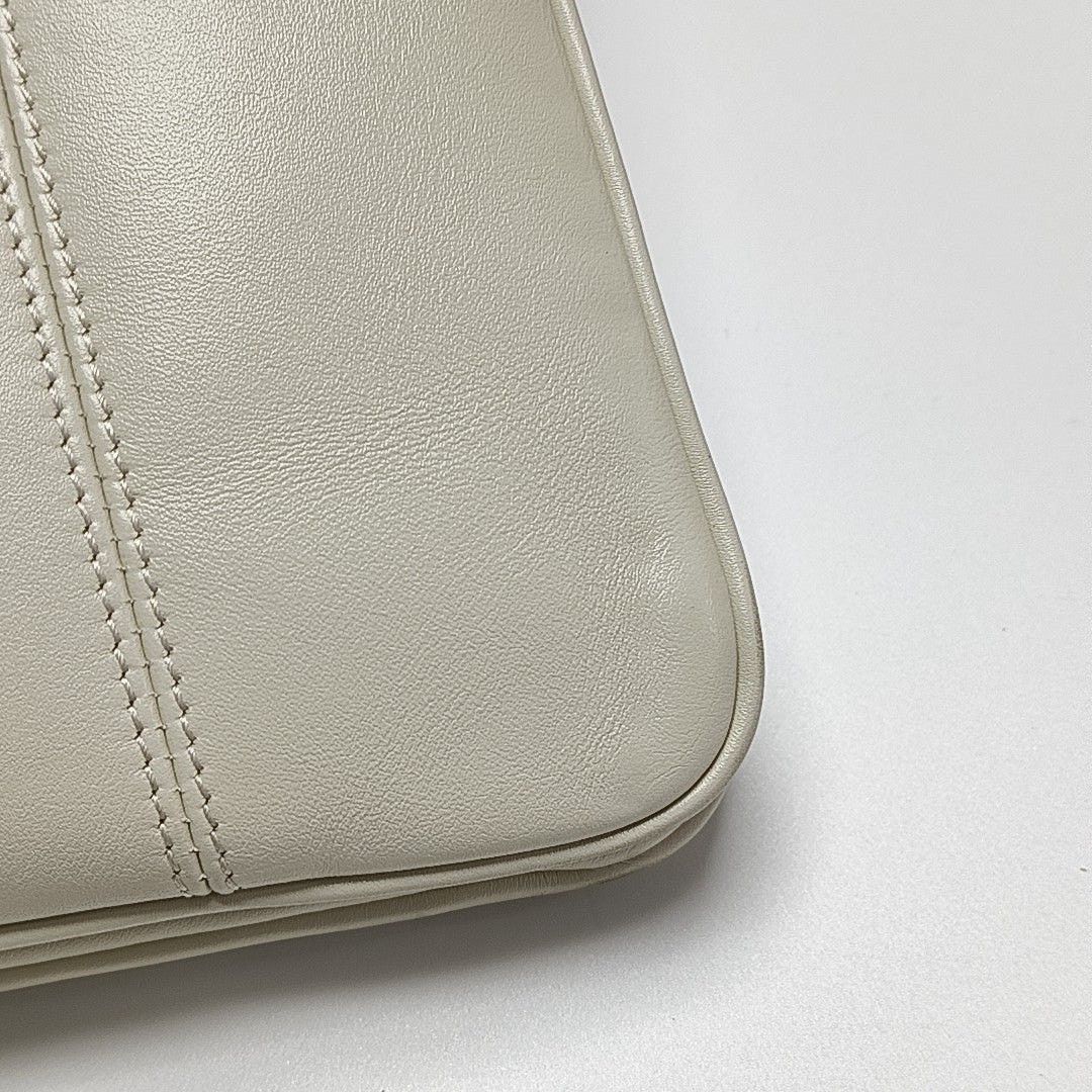 Calfskin Shoulder Bag White