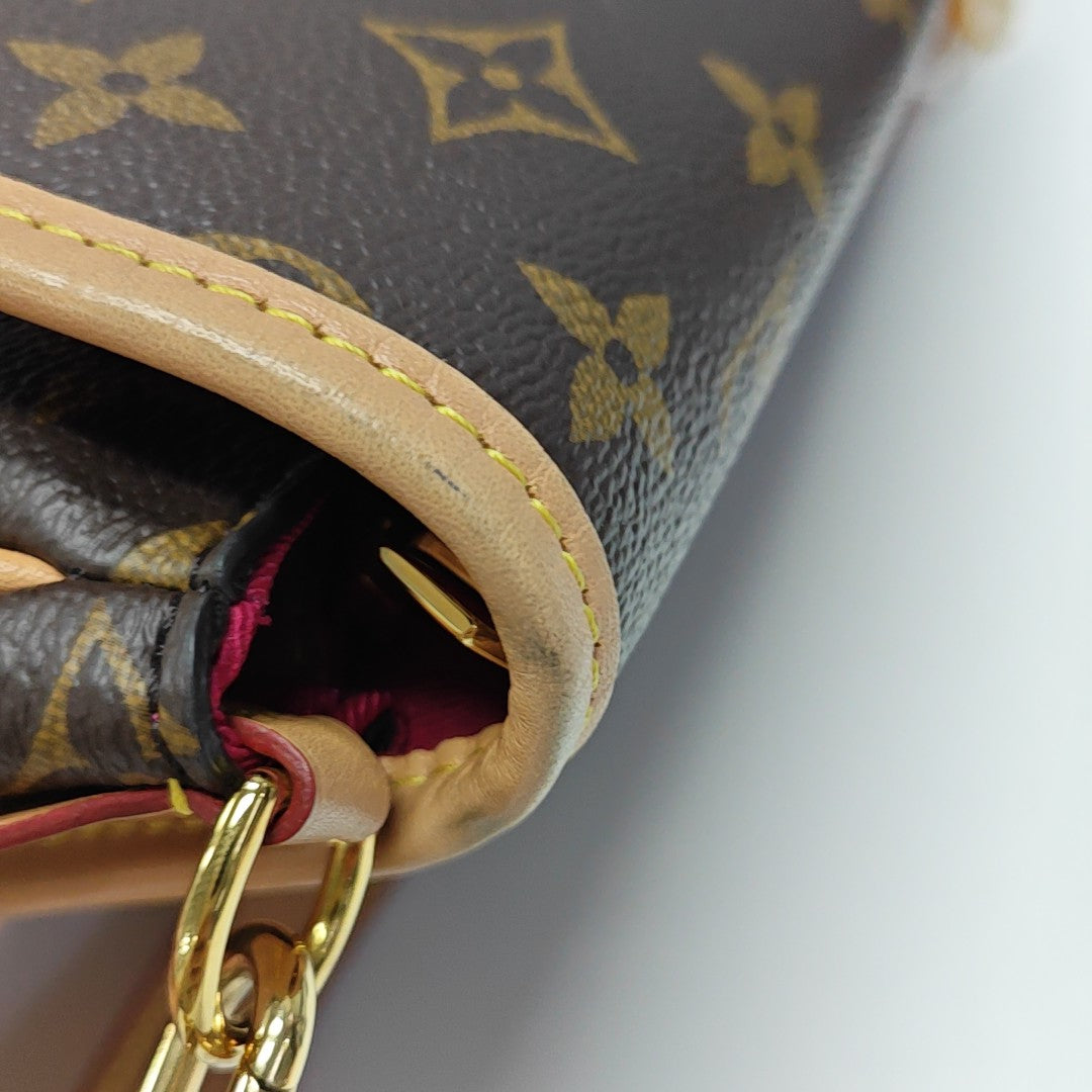 DIANE Monogram Coated Canvas Brown