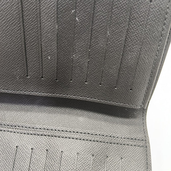 BRAZZA Damier Graphite Coated Canvas Black Wallet