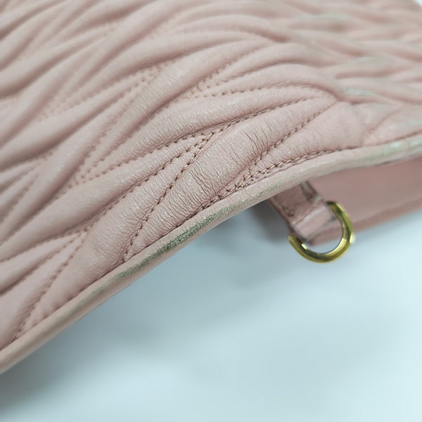 My Miu Quilted Lambskin Pink