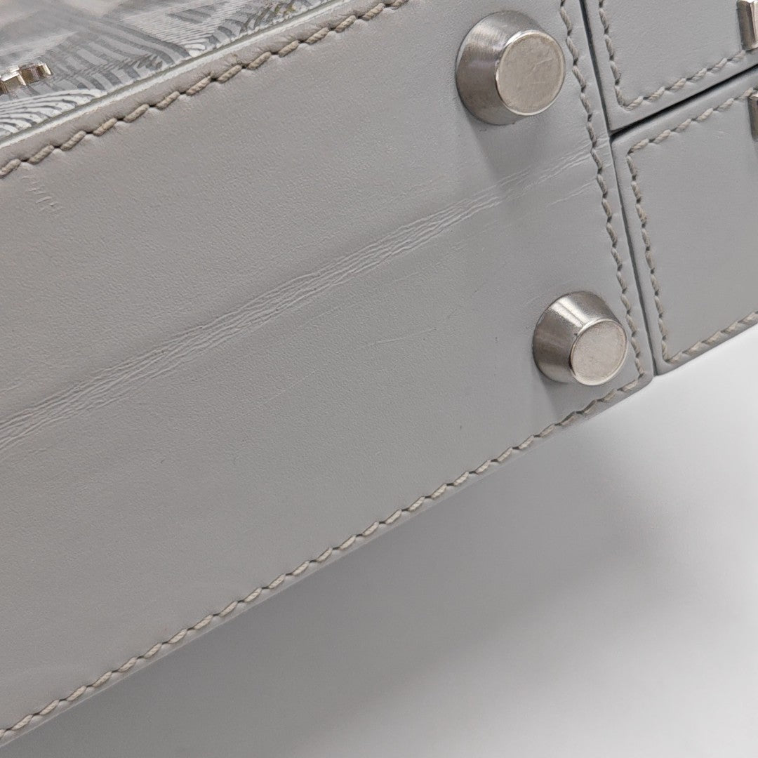 Lock Oblique Coated Canvas Gray