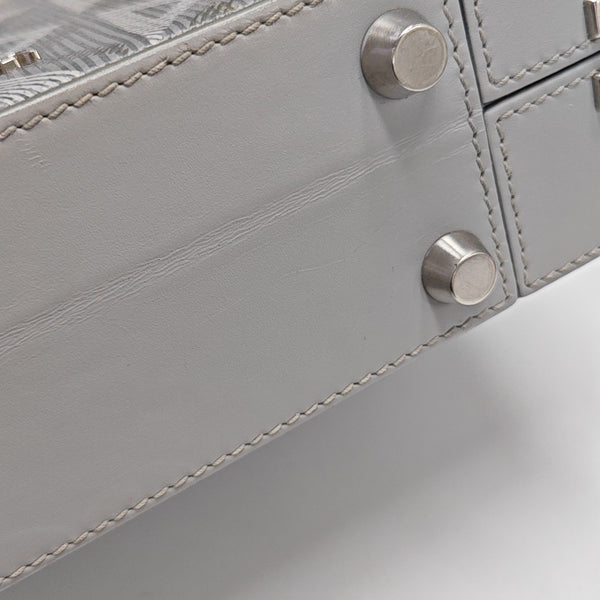 Lock Oblique Coated Canvas Gray