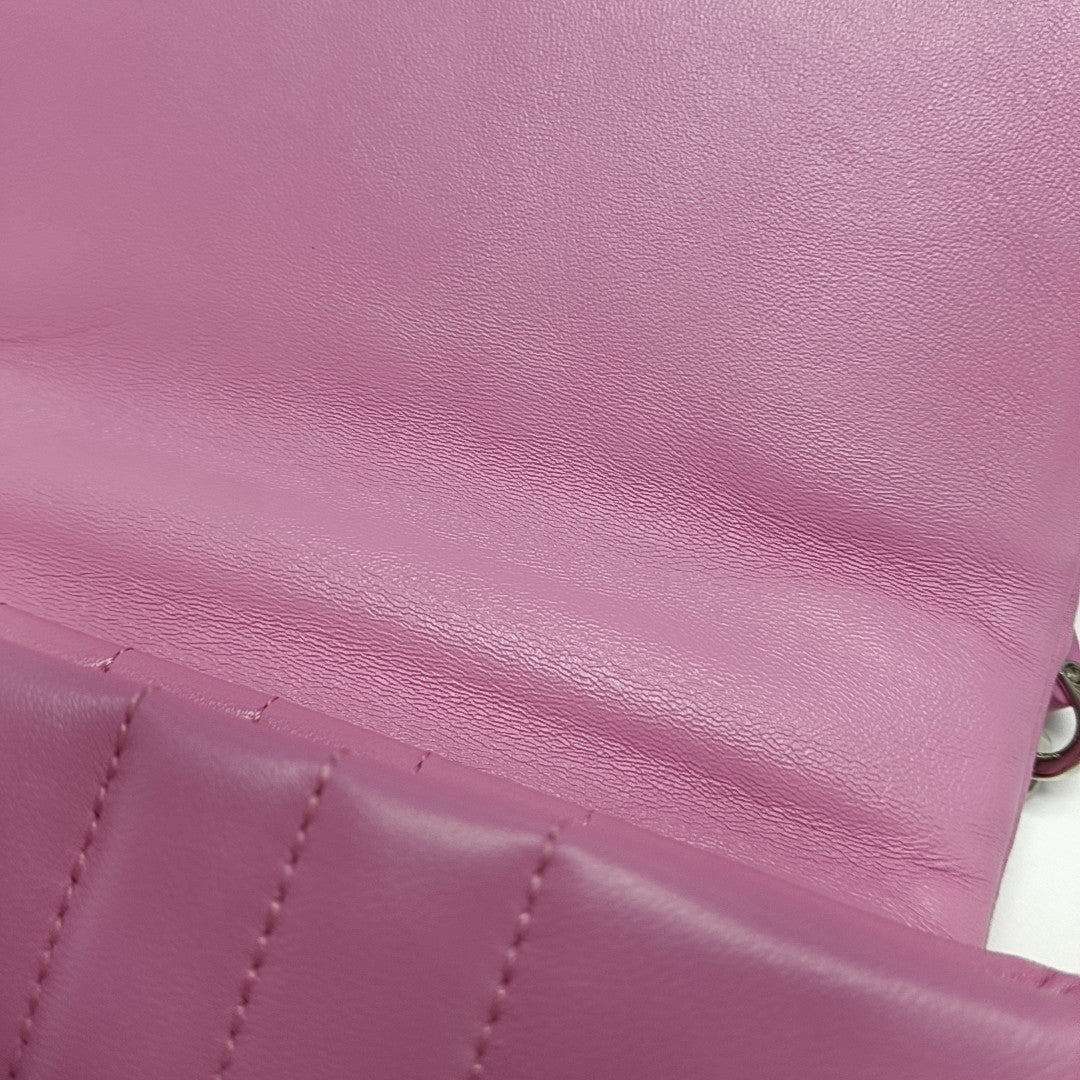 Lola Mini Quilted Lambskin Pink