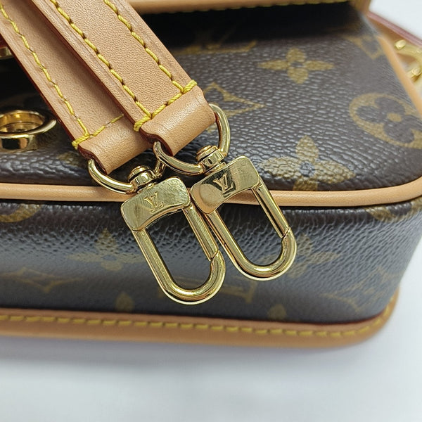 DIANE Nano Monogram Coated Canvas Brown