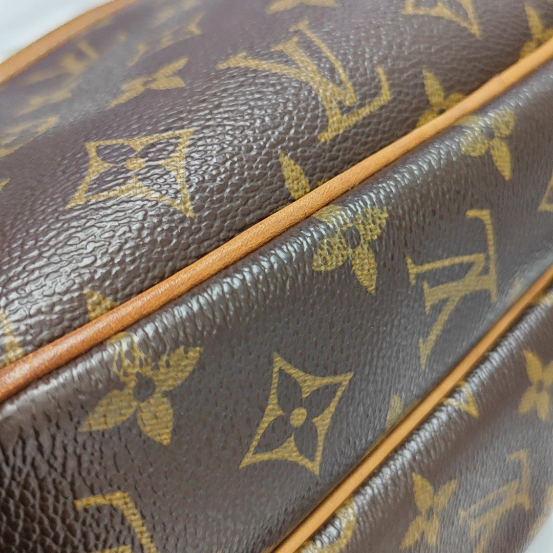 REPORTER Monogram Coated Canvas Brown