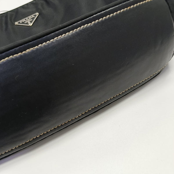 Nylon Shoulder Bag Black