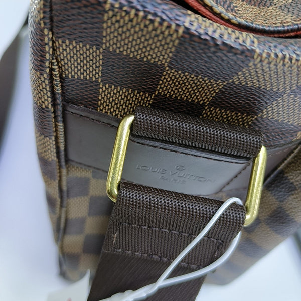 BROADWAY Damier Ebene Coated Canvas Brown
