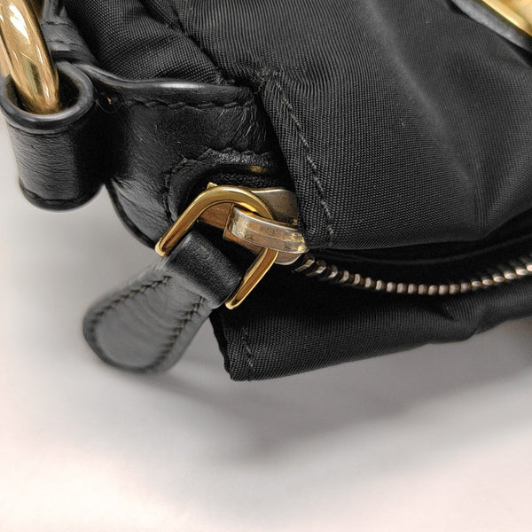 Nylon Shoulder Bag Black