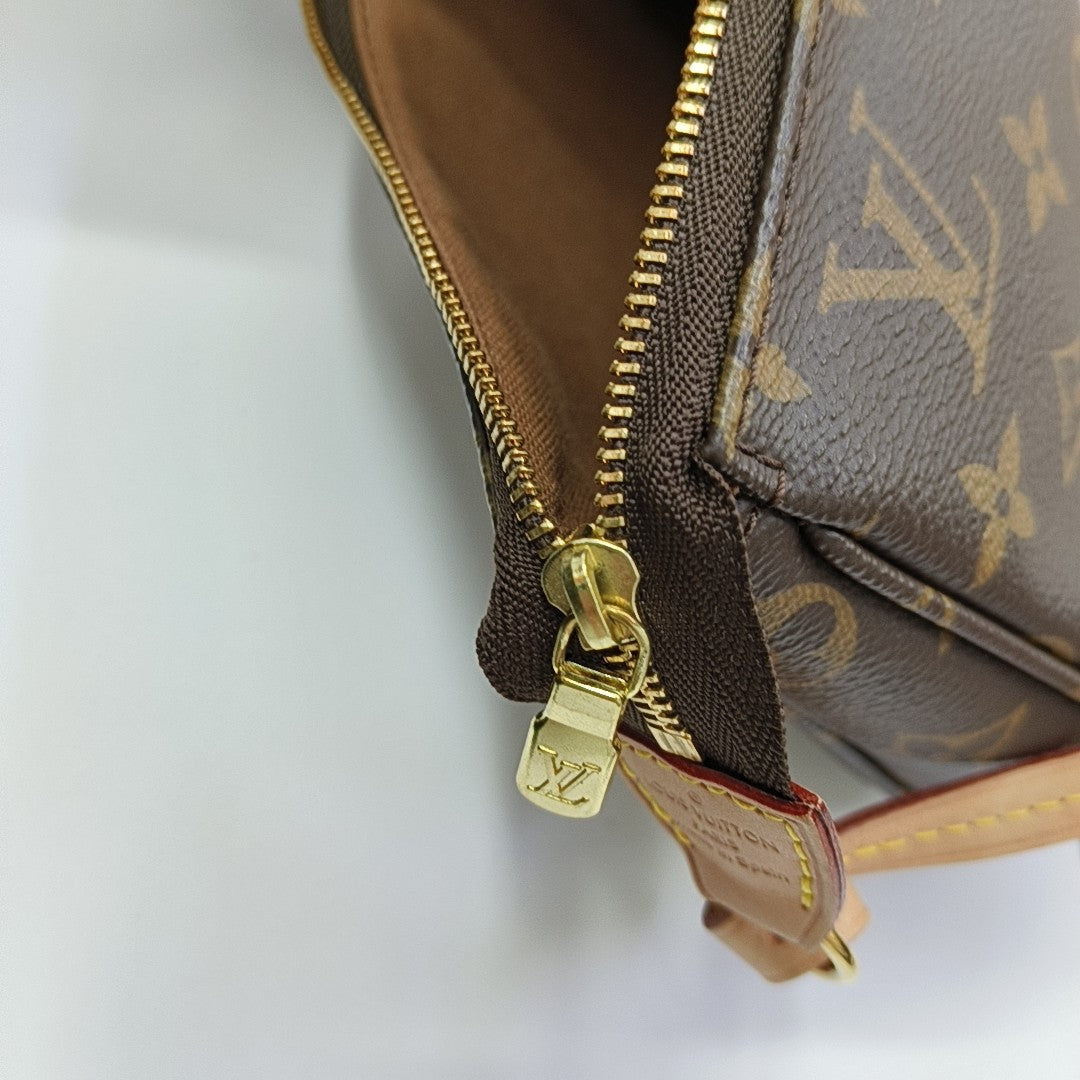 ACCESSOIRES GM Monogram Coated Canvas Brown