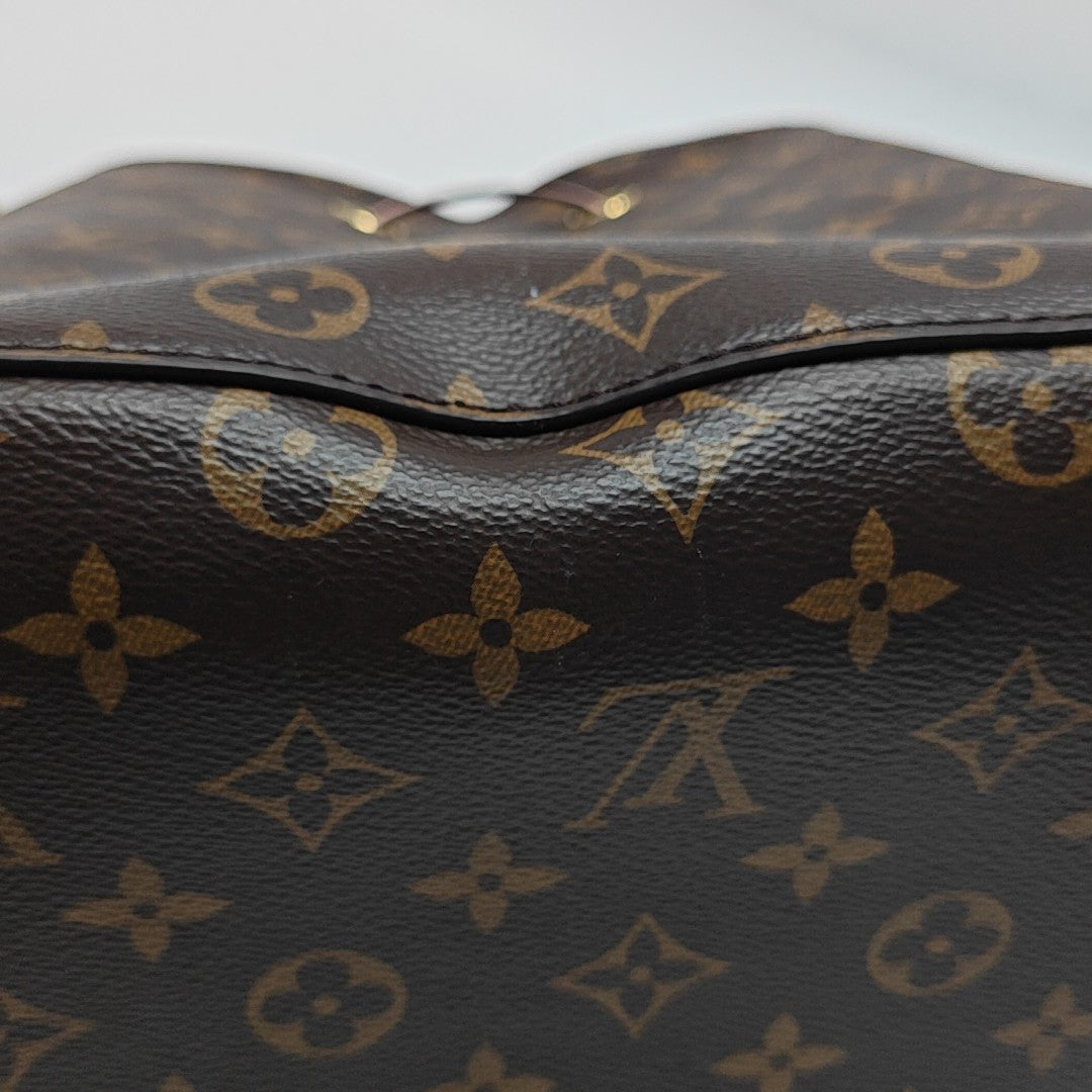 NÉONOÉ MM Monogram Coated Canvas Brown