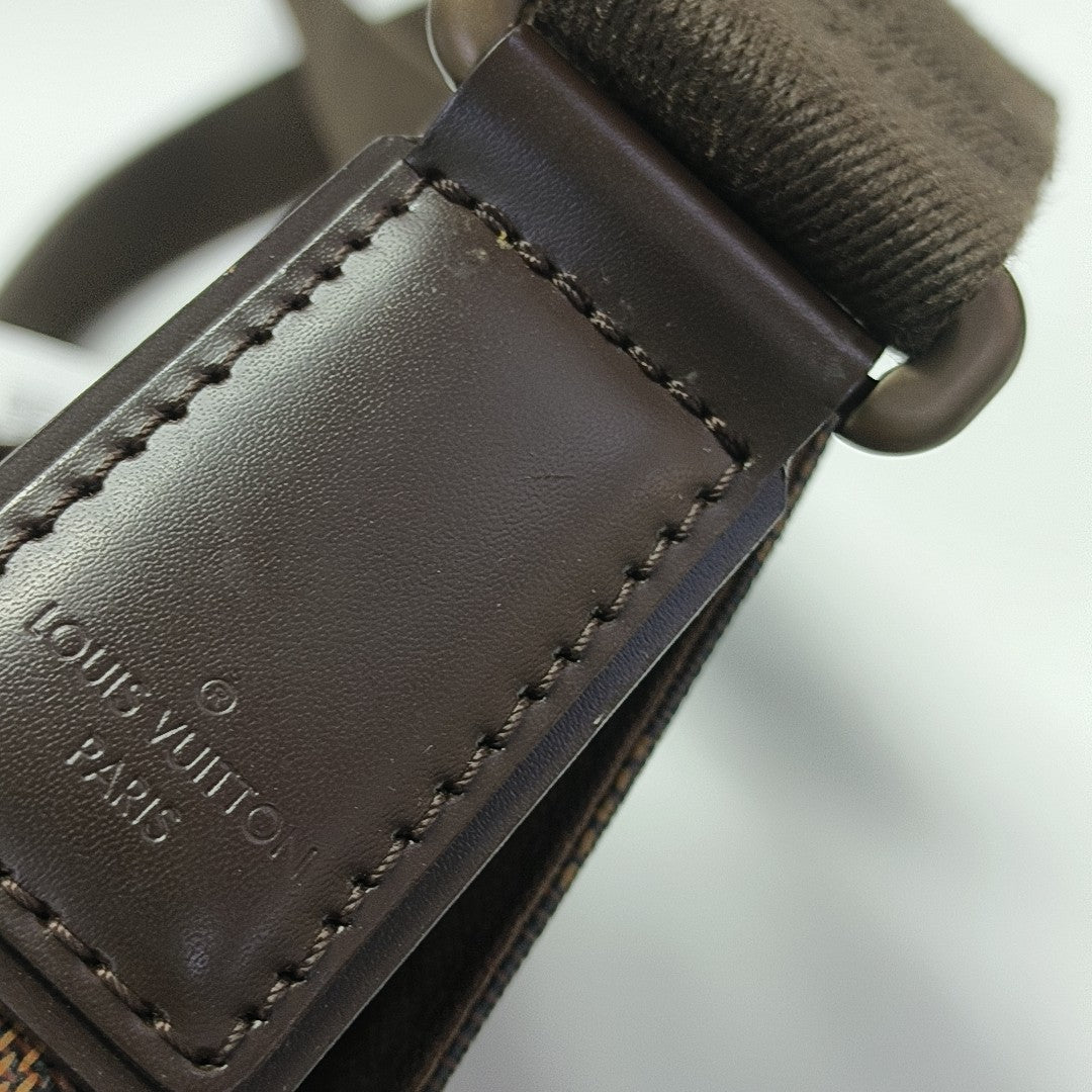 BROOKLYN Damier Ebene Coated Canvas Brown