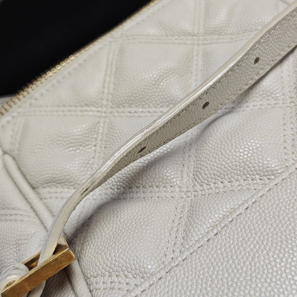 80'S VANITY Quilted Calfskin White