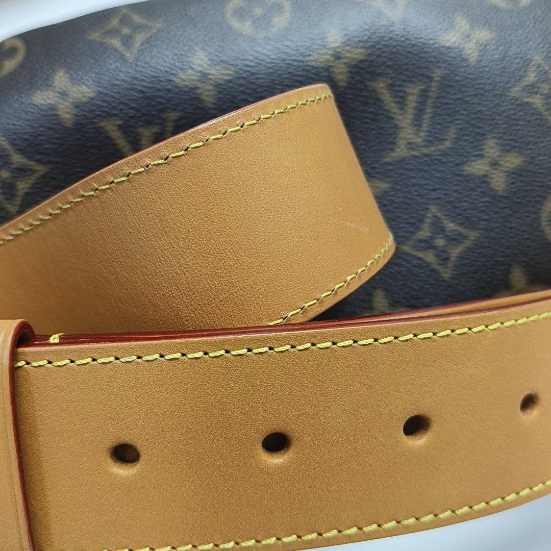 RUSH Monogram Coated Canvas Brown