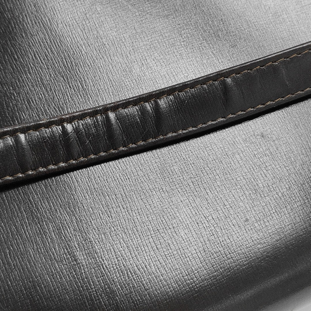 Calfskin Top Handle Bag Black