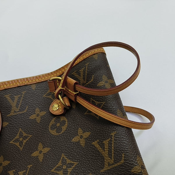 NEVERFULL MM Monogram Coated Canvas Brown