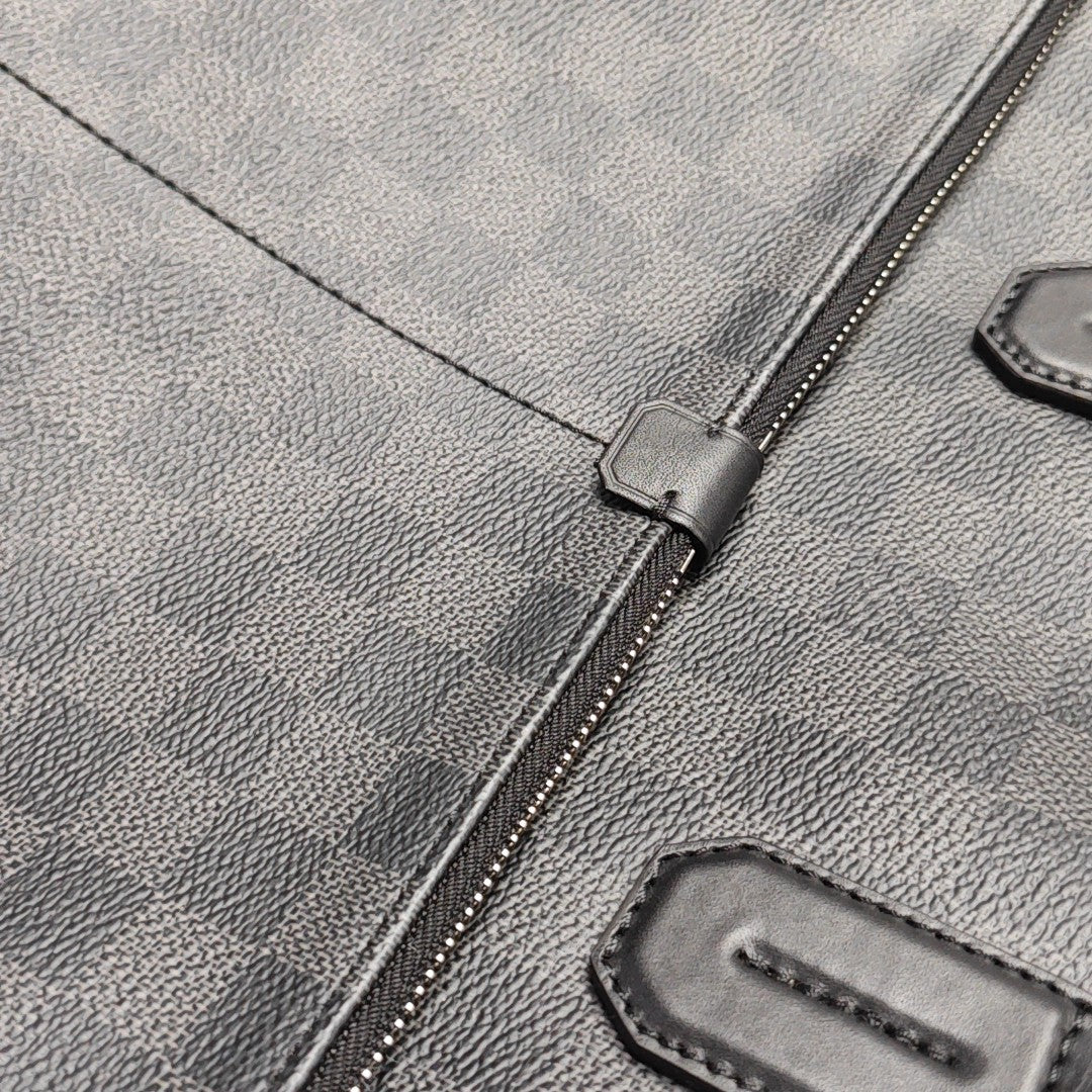 7 DAYS A WEEK Damier Graphite Coated Canvas Gray
