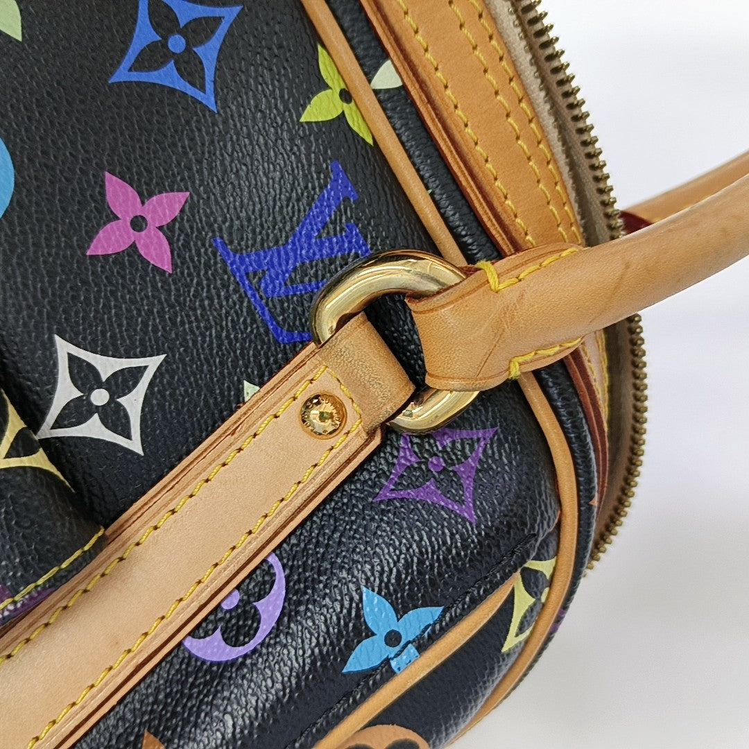 LV × TM PRISCILLA Monogram Coated Canvas Black