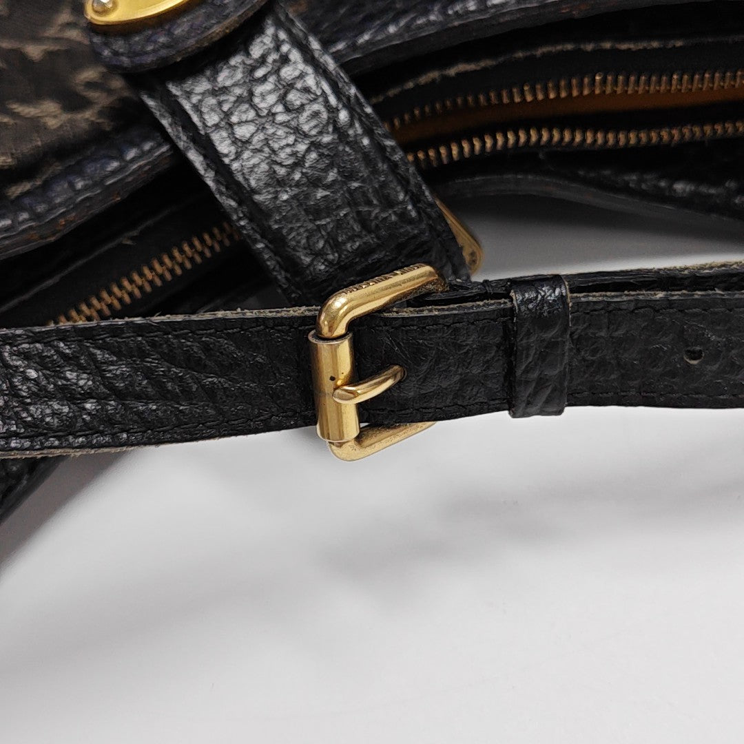 SOLAR Monogram Denim Black