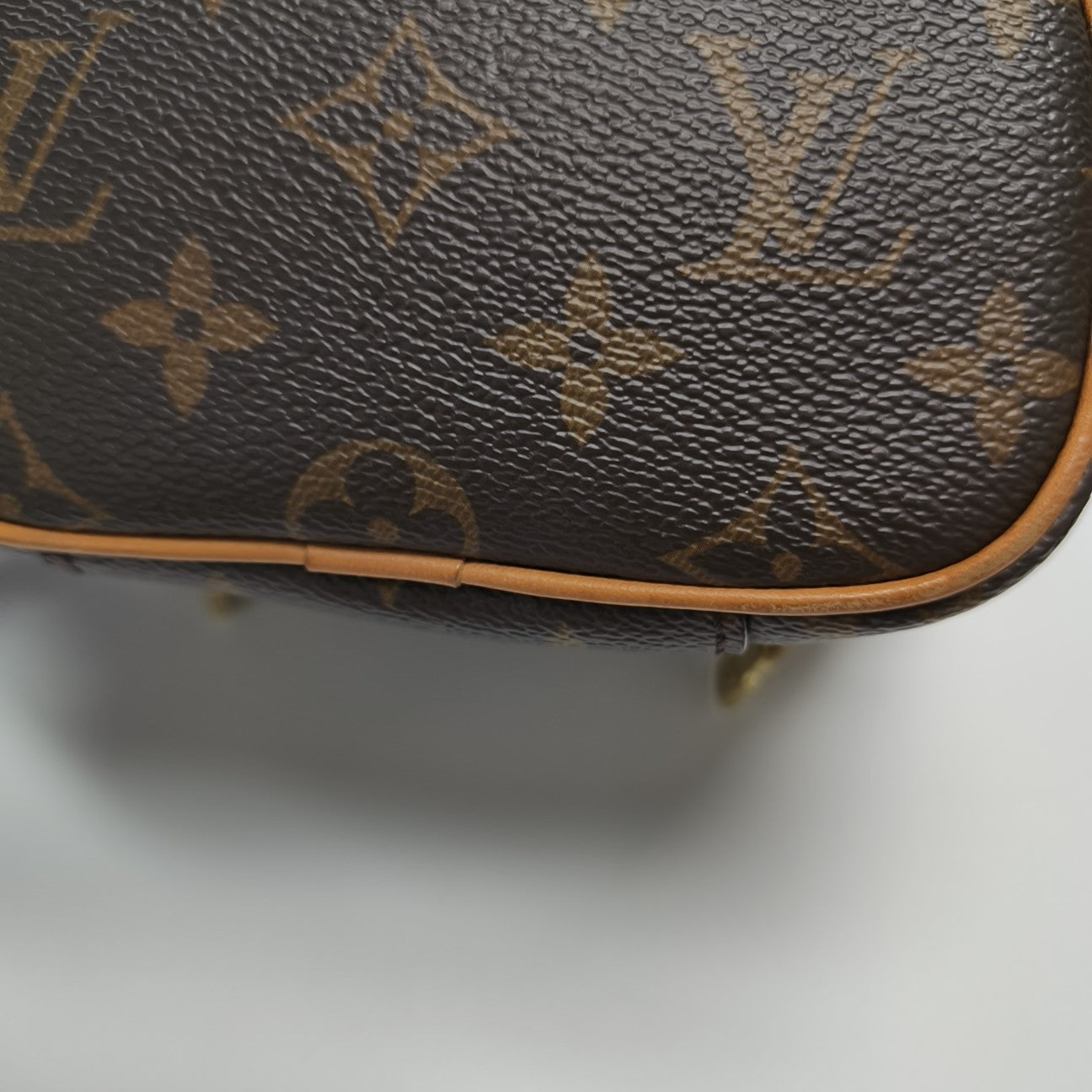 NICE Super Mini Monogram Coated Canvas Brown