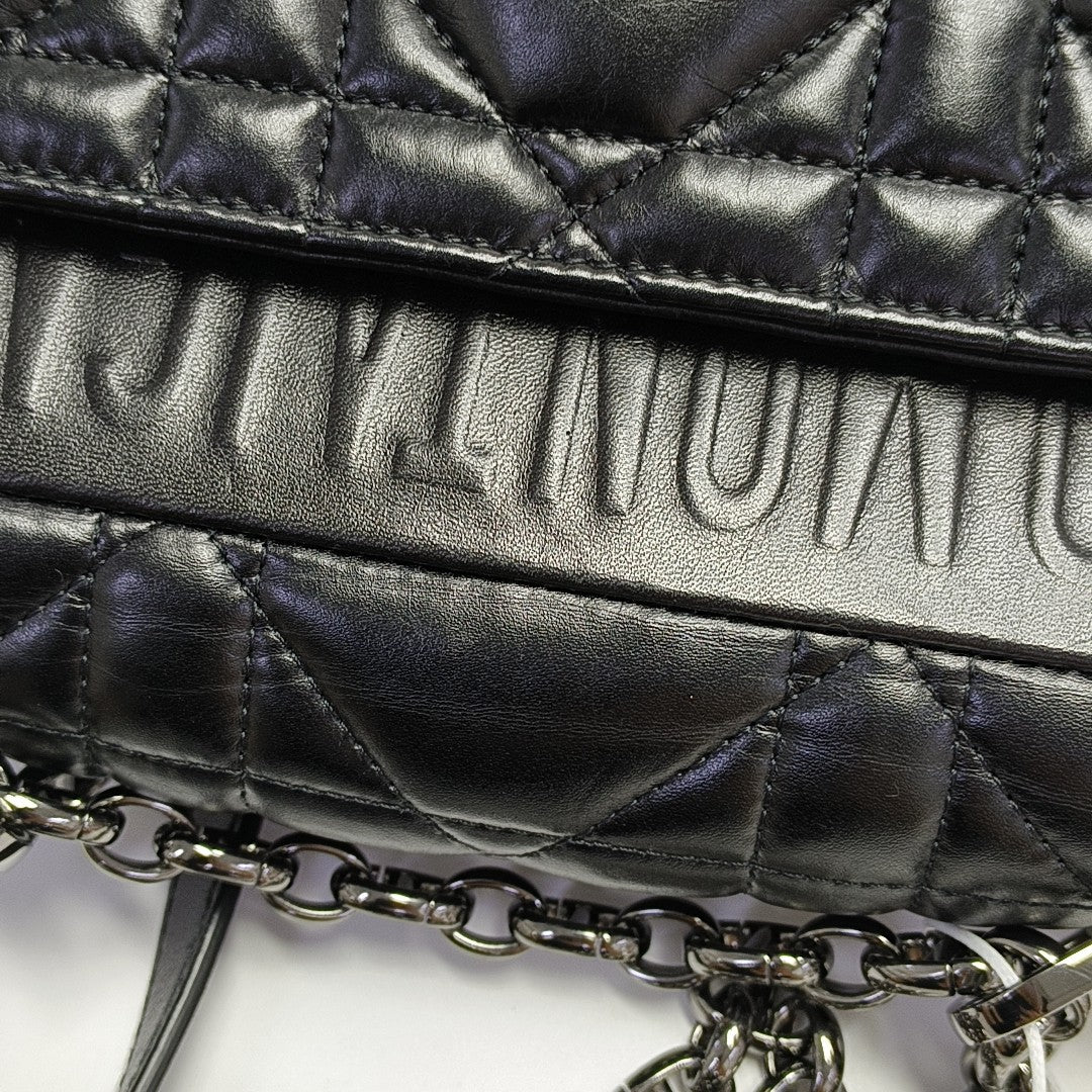 Dior Caro Small Cannage Calfskin Black