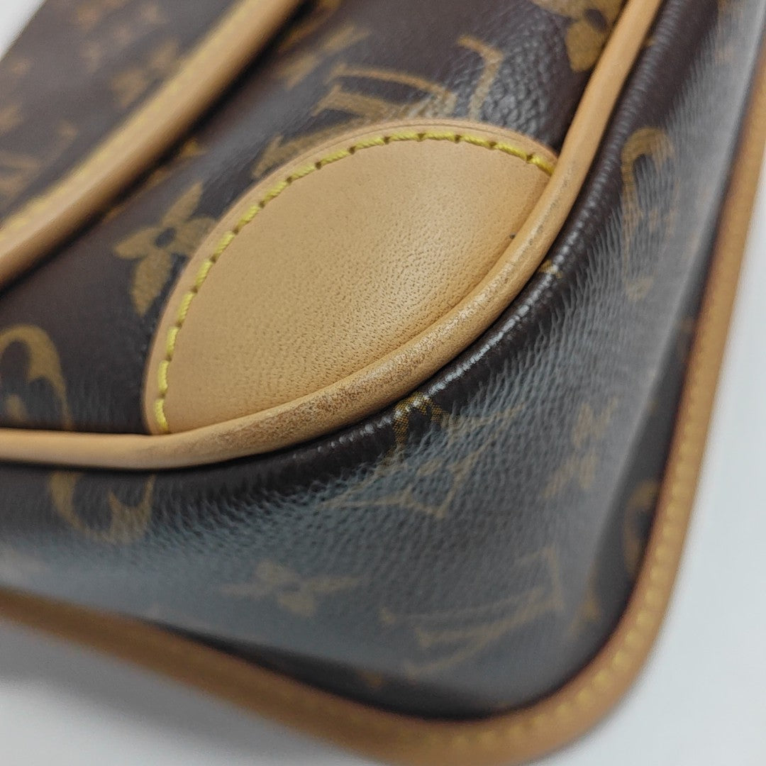 DIANE Monogram Coated Canvas Brown