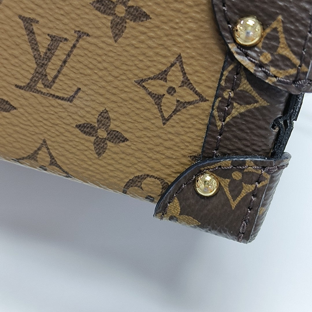PETITE MALLE Monogram Coated Canvas Brown