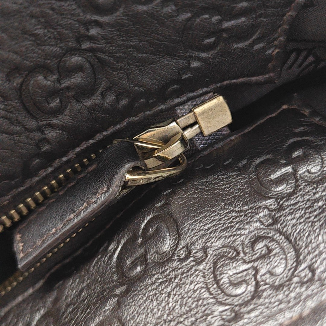 GG Imprime Monogram Calfskin Black